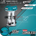 Makita Mesin Profil Kayu Baterai DRT50Z 18V Trimmer + Baterai Set 18 V
