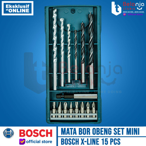 Bosch Mata Bor Obeng Set Mini 15 PCS X LIne Screwdriver Bit Magnetic