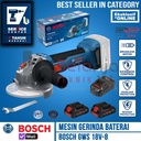 Mesin Gerinda Tangan Baterai Bosch GWS 18V-8 4 Inch + Set Baterai Procore 18V 4 AH