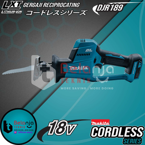 Makita Gergaji Potong Sabre Saw DJR189Z Recipro Saw Baterai DJR189 18V