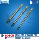 Bosch Hex 9 Hard Ceramic Drill Bit Set 3 PCS Mata Bor Keramik 5 6 8 MM