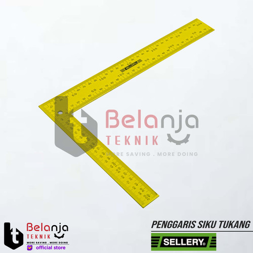 Sellery Penggaris Siku Tukang 20cm X 30cm Try Angle Square 12" X 8"