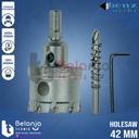 Benz Mata Bor Holesaw TCT 42 MM Mata Bor Plong Metal Besi Hole Saw