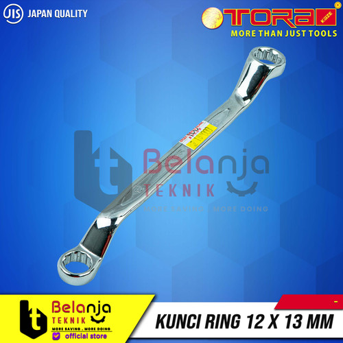 Tora Box End Wrench 12 X 13 MM Kunci Ring 12X13MM CRV Kunci Ring