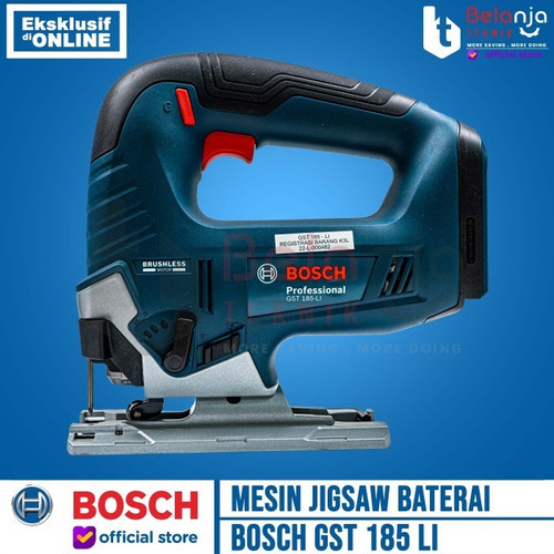 Bosch Mesin Gergaji Baterai GST 185 Li Jigsaw + Baterai Procore 4 AH