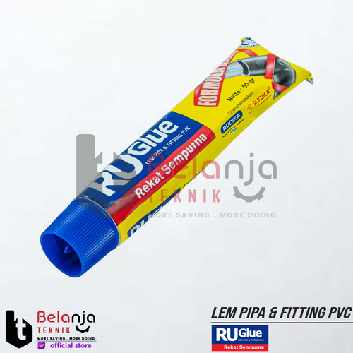 RUGlue Tube 50 Gram Lem Pasta Untuk PVC Pipa Lem 50Gr