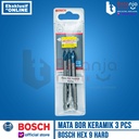 Bosch Hex 9 Hard Ceramic Drill Bit Set 3 PCS Mata Bor Keramik 5 6 8 MM