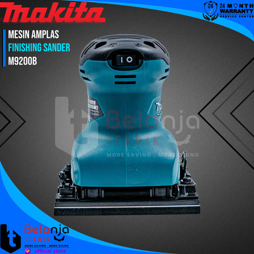 Makita Mesin Amplas Poles Kotak M 9200 B 180 Watt Palm Sander M9200B