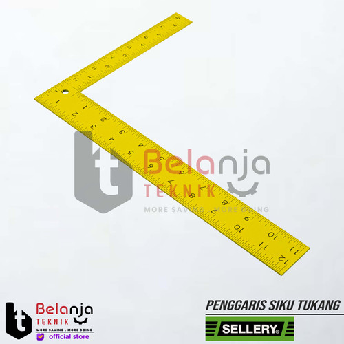 Sellery Penggaris Siku Tukang 20cm X 30cm Try Angle Square 12" X 8"