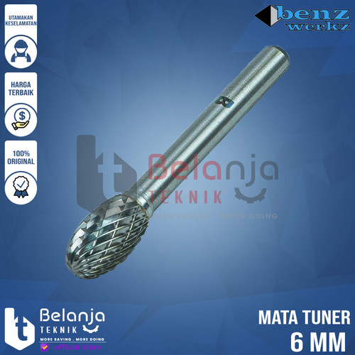 Benz Mata Tuner 6 MM Tungsten Carbide Rotary File Bor Cuner EX1016 6mm