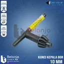 Benz Kunci Kepala Bor 10mm Drill Chuck Keys 10 MM Kunci Mesin Bor 10mm