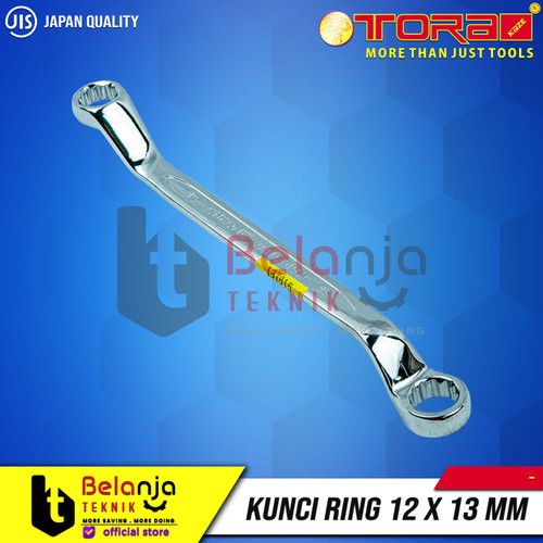 Tora Box End Wrench 12 X 13 MM Kunci Ring 12X13MM CRV Kunci Ring