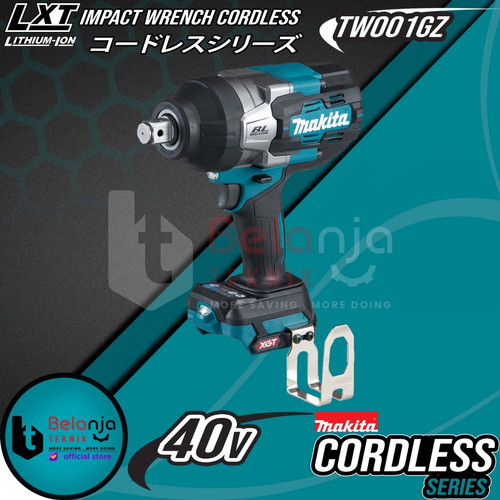 Makita Impact Wrench Cordless TW001 40V Mesin Pembuka Baut 4AH Baterai