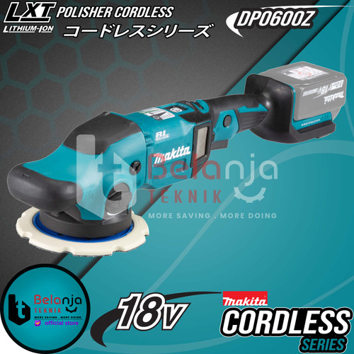 Makita Mesin Amplas DPO600Z Random Polisher Cordless 18V + Baterai Set