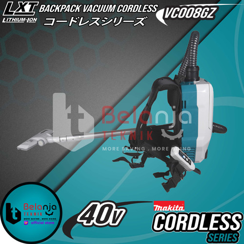 Makita Penghisap Debu VC008GZ Backpack Vacuum Cleaner 40V + Baterai
