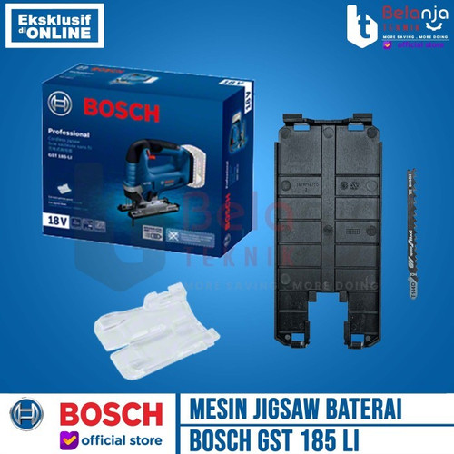 Bosch Mesin Gergaji Baterai GST 185 Li Jigsaw + Baterai Charger 4 AH
