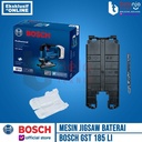 Bosch Mesin Gergaji Baterai GST 185 Li Jigsaw + Baterai Charger 4 AH