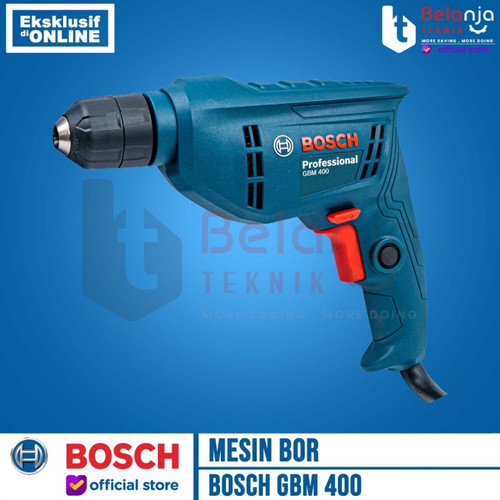Bosch Bor Besi GBM 400 10MM 400 Watt + Mata Bor Besi HSS-R 13 PCS