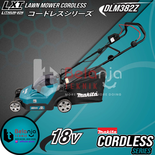 Makita Mesin Potong Rumput Dorong 18V DLM382Z Lawn Mower + Baterai Set