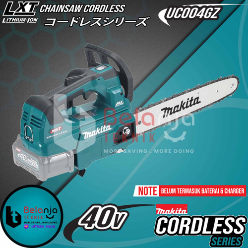 Makita Mesin Gergaji Kayu Baterai UC004GZ01 Chainsaw Cordless 40V 14"