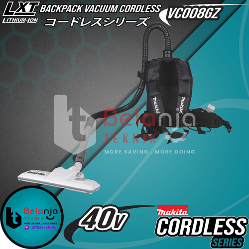 Makita Penghisap Debu VC008GZ Backpack Vacuum Cleaner 40V + Baterai