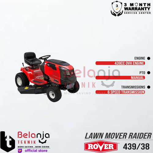 Rover Mesin Potong Rumput Mobil 38 Inch Lawn Mover Raider 439 439/38