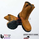 Steel Horse Sepatu Safety 9599C Safety Shoes Pria Boots Slip On Brown