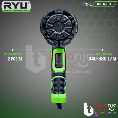 RYU HEAT GUN HOT GUN RHG 600-4 MESIN PEMANAS RHG600-4 RHG 600 4 RHG600