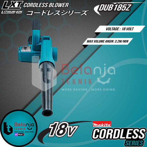 Makita Mesin Blower Cordless DUB185Z 18V Hand Blower Set Baterai