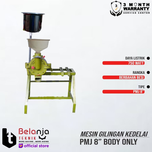 PMJ Mesin Gilingan Kedelai Tahu Kacang 8 Inch + Diesel JiangFa R 175 H