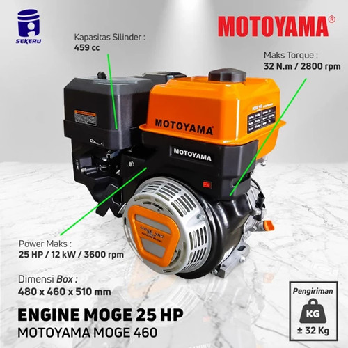 Motoyama Moge 420 Mesin Penggerak Bensin Serbaguna 25 HP Engine