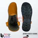 Steel Horse Sepatu Safety 9599C Safety Shoes Pria Boots Slip On Brown