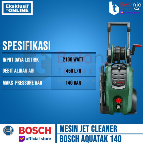 Bosch Jet Cleaner Aquatak 140 Bar Mesin Cuci Aqt DIY Car Cleaning Kit