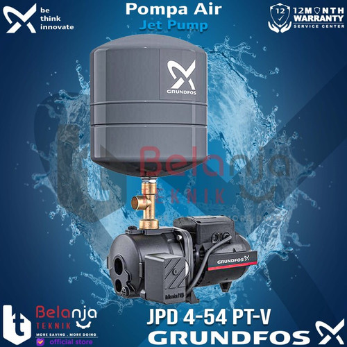 Grundfos Mesin Pompa Air Jet Pump Sumur Dalam JPD 4-54 40 PT-V Meter