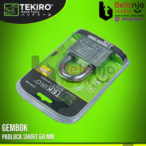 Tekiro Kunci Gembok Kotak Leher Pendek 60 mm Rumah Pagar Padlock Short