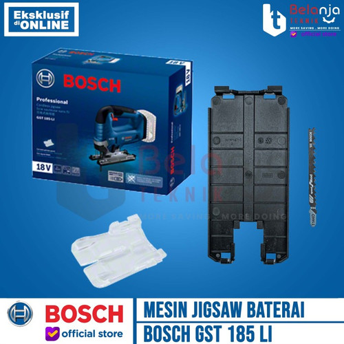 Bosch Mesin Gergaji Baterai GST 185 Li Jigsaw + Baterai Charger 2 AH