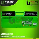 Tekiro Kunci Shock SET 8-32 MM 1/2" HAND Socket 24 Pcs 12 PT 8 - 32 MM
