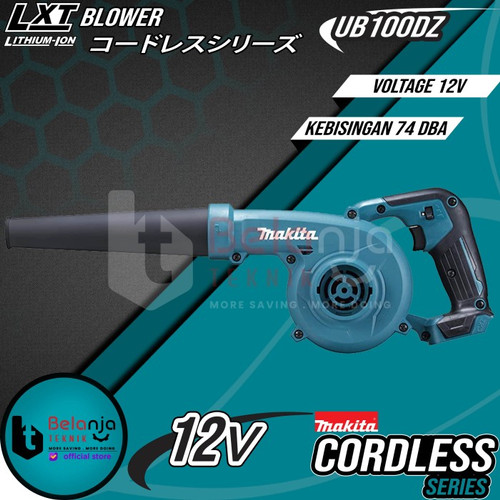 Makita Mesin Blower Cordless UB100DZ 12V Hand Blower Set Baterai 2 AH