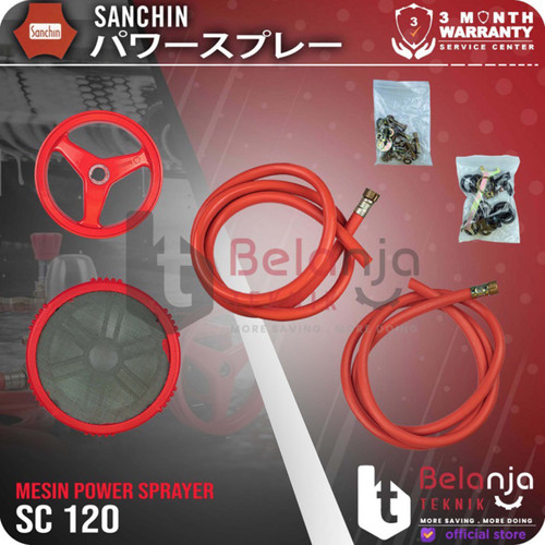 Sanchin Power Sprayer SC 120 Mesin Cuci Steam + Dinamo 10 HP 3 Phase