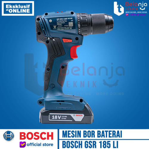 Bosch Mesin Bor Baterai Cordless Drill Brushless GSR 185 LI 18 Volt