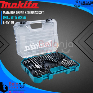 Makita Mata Bor Obeng Kombinasi Set 75 Pcs Drill Bit & Screw E-15110