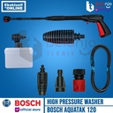 BOSCH Mesin Cuci Aquatak 120 Bar AQT Jet Cleaner DIY Car Cleaning Kit
