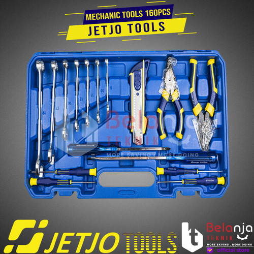 JETJO TOOLS Toolkit Set 160 Pcs Toolset Tool Kit Alat Tukang Bengkel