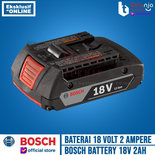 Bosch Baterai 18V 2Ah Battery Cordless Lithium Ion GBA 18V-LI With Box