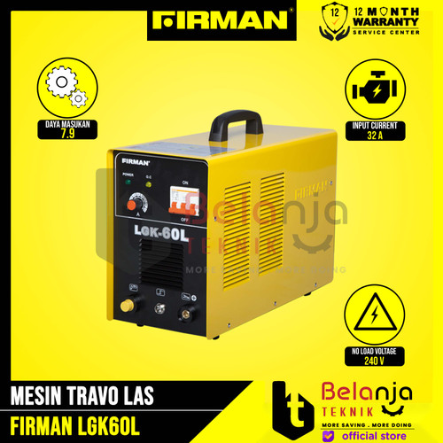 Firman Welding Machine LGK 60L Mesin Travo Las Trafo LGK60L Inverter