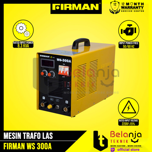 Firman Mesin Travo Las WS 300A Trafo DC MMA Inverter Heavy Industrial