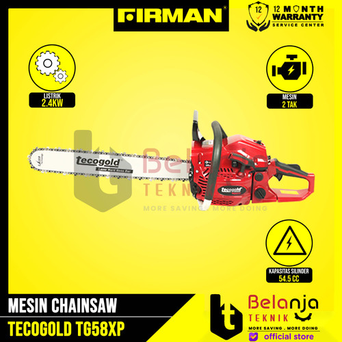Firman Tecogold Chainsaw TG58XP 22 Inch Mesin Potong Kayu Gergaji 22In