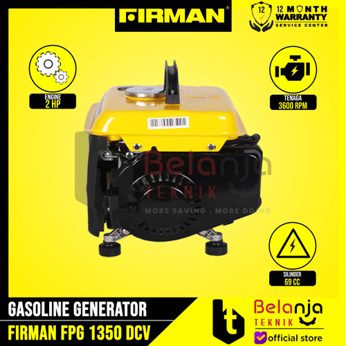 Firman Gasoline Generaor 2 Tak FPG 1350 DCV 700 Watt Mesin Genset Mini