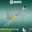 Sata Kunci Ring Pas Ratchet 5.5 MM 43601 Combination Double Ratcheting
