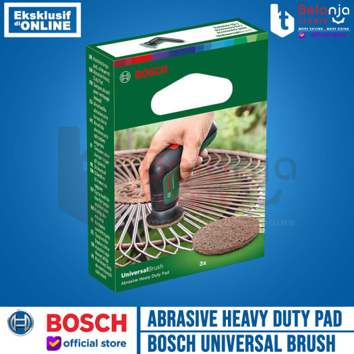 Bosch Abrasive Heavy Duty Pad 3 PCS Aksesoris Sikat Universal Brush